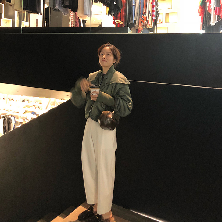COOKADAILY裤子女秋2018新款垂...