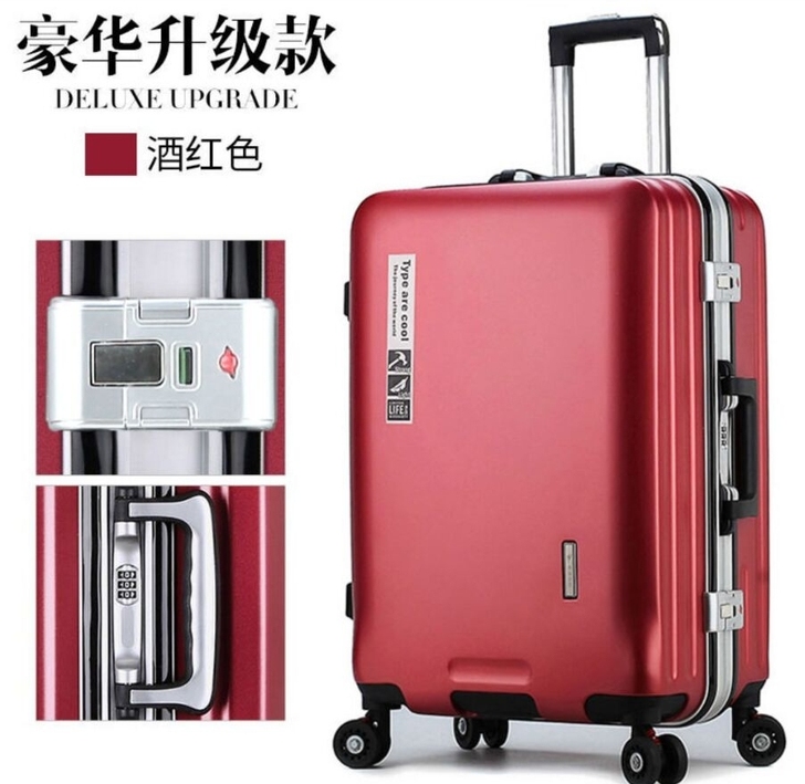 【清仓价】行李箱拉杆箱铝框旅行箱学生密码箱...