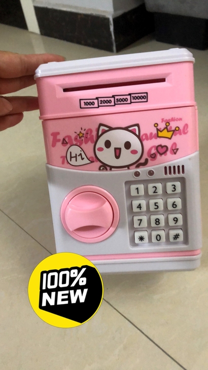 创意存钱罐超大号密码盒只进不出儿童生日礼物...