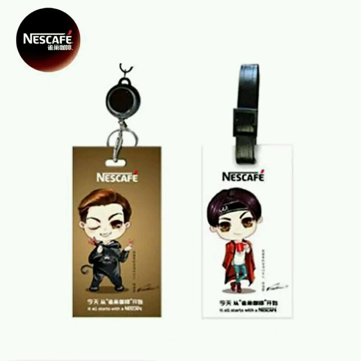 #陈伟霆# 陈伟霆Q版卡通形象定制行李箱挂...