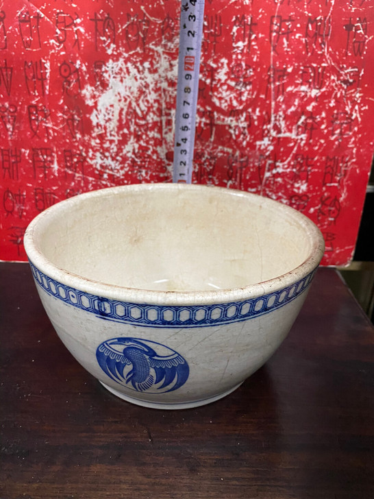 民国瓷器缸，有冲线！