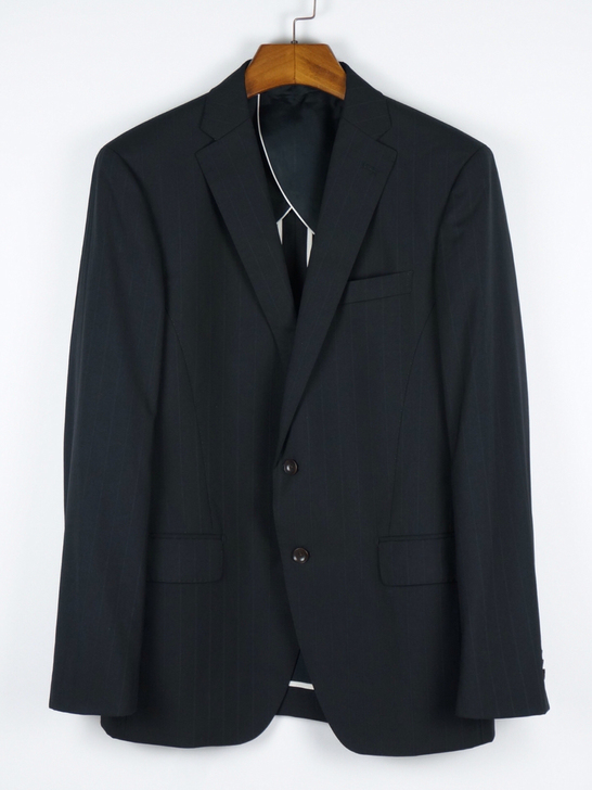 黑色羊毛西服单西男 日制潮牌休闲秋季西装外...