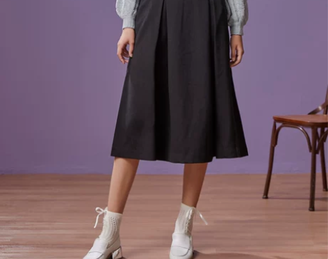 ?[3件1.5折起]美特斯邦威半身裙女秋冬...