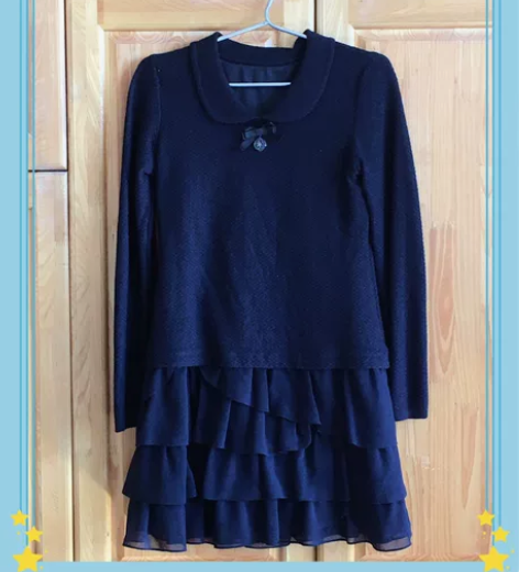 vgrass秋冬款连衣裙，超级显瘦，购于西...