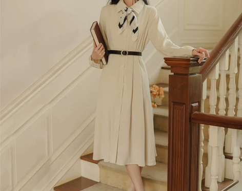 教师教资面试穿搭通勤风女装正式场合连衣裙法...