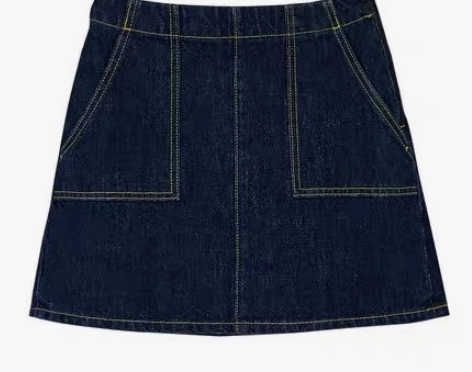 SLY专柜正品 日系百搭绑带牛仔半身裙 0...