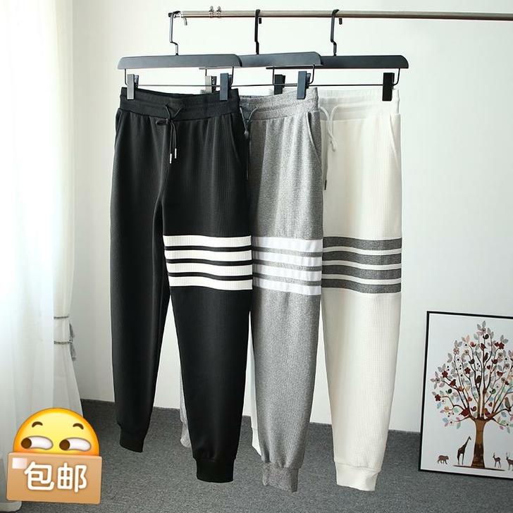 秋季男士亲肤顺滑运动休闲裤束口卫裤，定织华...
