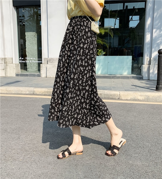 [秒杀了]碎花半身裙长裙夏季复古百搭显瘦高...