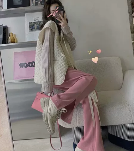 开叉阔腿休闲裤 感兴趣的话点“我想要”和我...