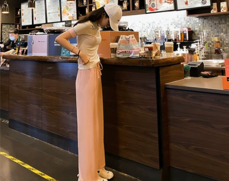 詹维尼 夏季凉凉休闲裤女薄款百搭阔腿裤高腰...