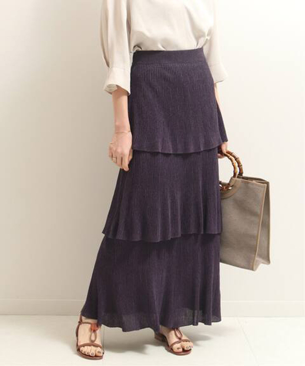 Nob1e 层层蛋糕裙 秋款 长半裙