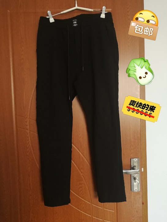 男经典小黑裤休闲裤、腰围二尺五，质量好，面...