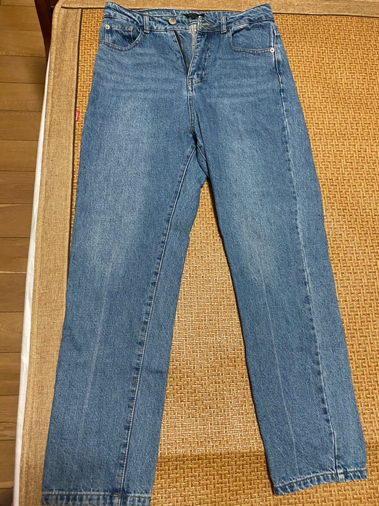 【断舍离】南瓜谷复古牛仔裤女秋冬装2018...