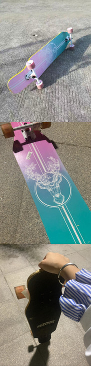 弘鹰滑板，八成新，彩轮