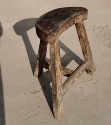 民俗怀旧老物件旧木凳老凳子随形凳子禅意复古...