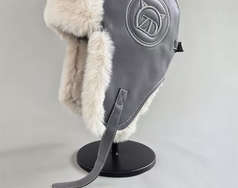 皮质帽子男秋冬天雷锋帽男潮冬季帅气加厚保暖...