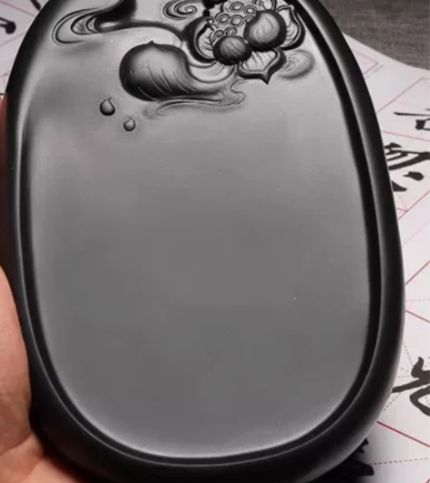 #稀缺收藏来拼手速 歙砚原石老坑文房四宝用...