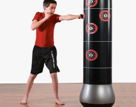 全新 加厚健身成人儿童立式充气不倒翁拳击柱...