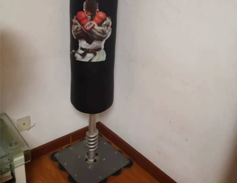 运动吸盘固定式跆拳道拳击沙包袋高1.7米随...