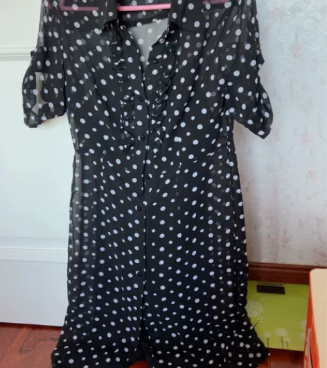伊芙心悦连衣裙正品，如图实拍，尺码实拍，9...