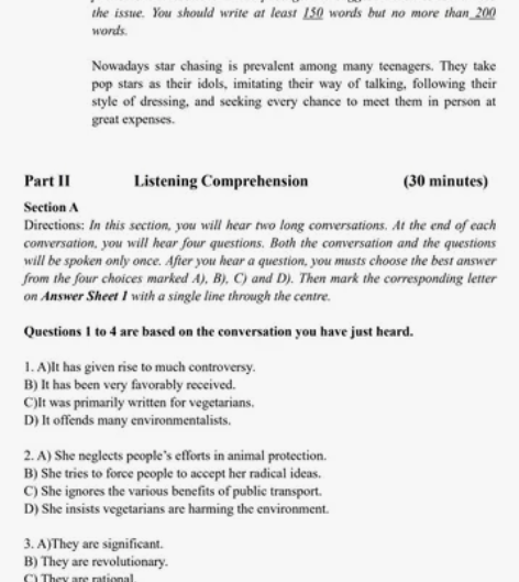 四六级真题pdf+详解答案+听力音频(19...