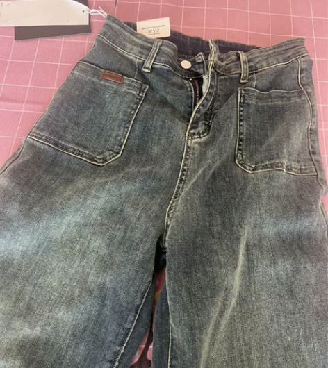 全新复古牛仔裤 微弹 L码 全新吊牌未拆 ...