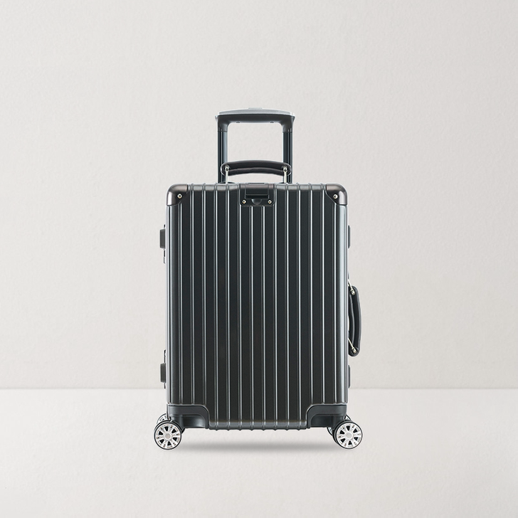 网易严选拉杆箱时尚复古铝框24寸旅行箱学生...