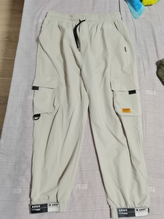 男士九分收脚裤