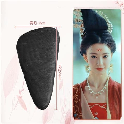 古装汉服假发发髻唐风单刀半翻刀髻唐风魏晋制...
