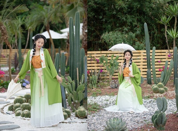 杉梅原创汉服【时令】明制合领衫女半袖长衫齐...