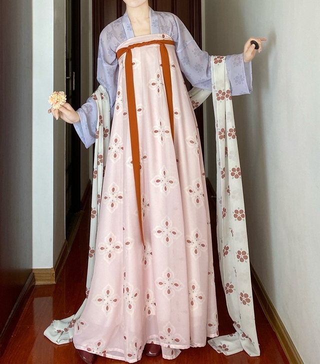 【收】杉梅 唐风复原款齐胸汉服 一片式破裙