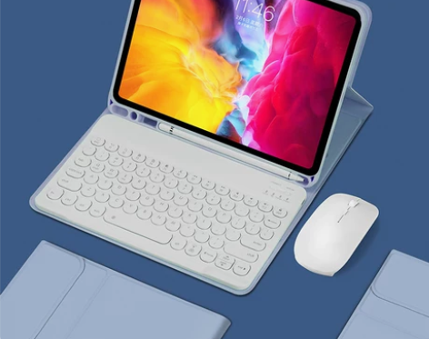 适用ipad2020平板保护套壳带蓝牙键盘...