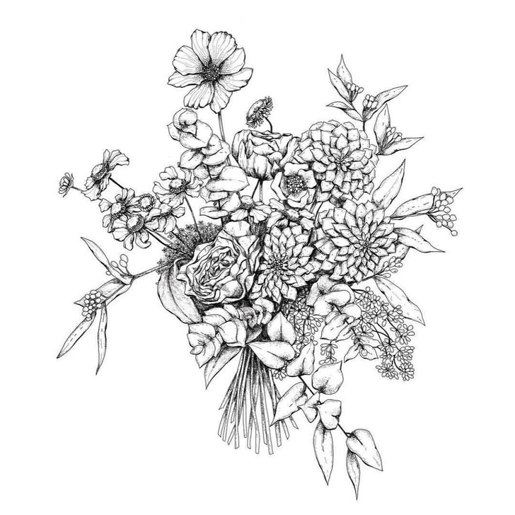 1743张针管笔插画