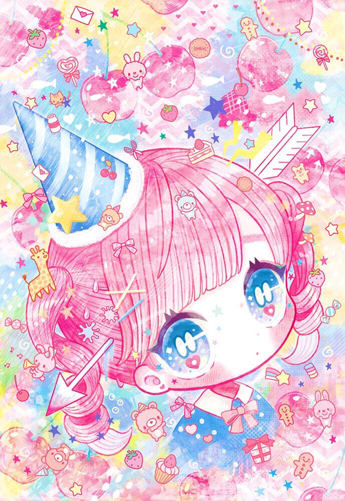 手绘欧美风少女插画人物头像似颜绘板绘临摹素材