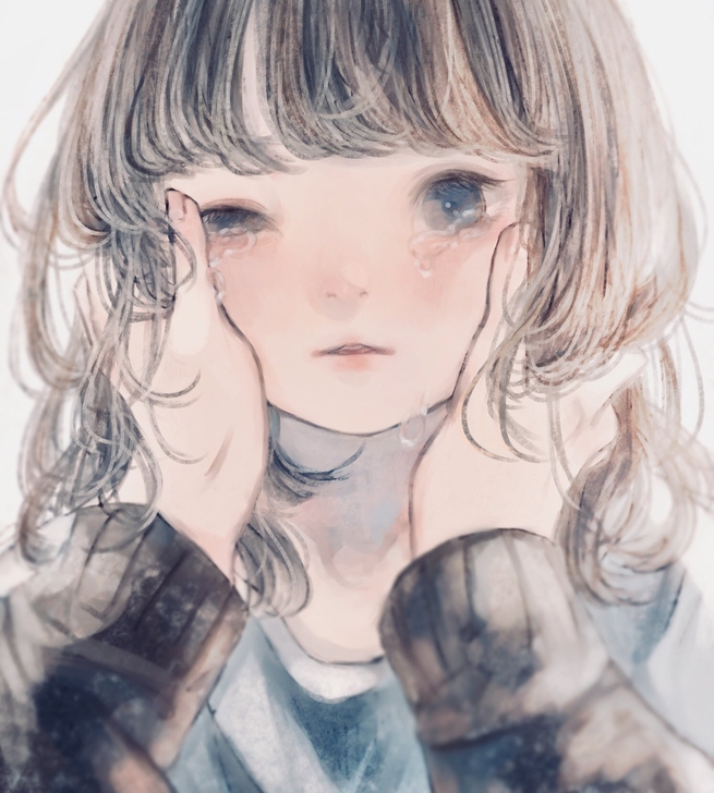 354可爱萌系少女插画临摹素材图片