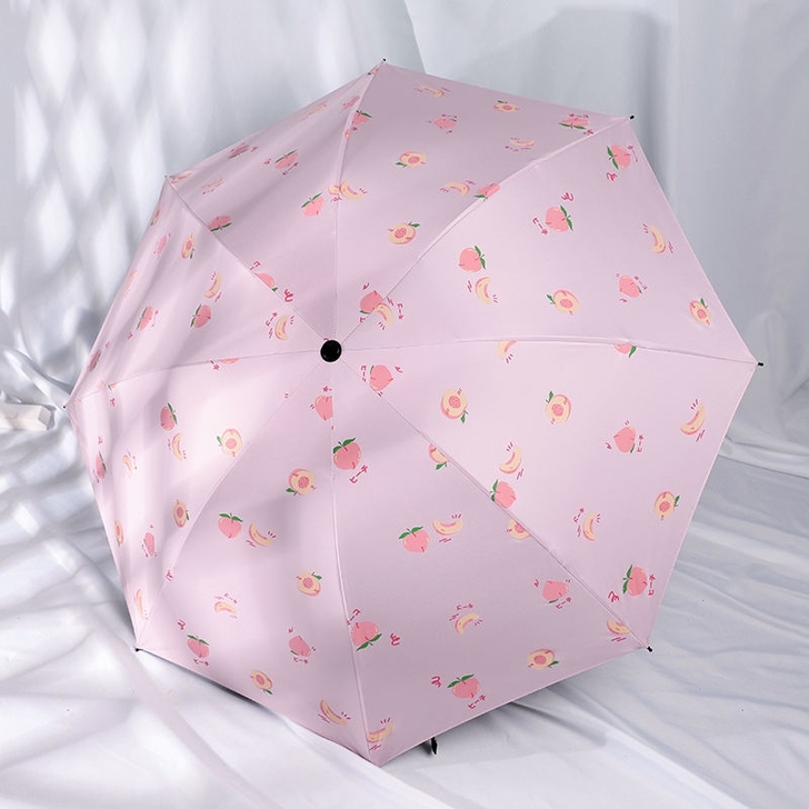 (亏本冲量) 手动雨伞八骨晴雨两用 折叠雨...