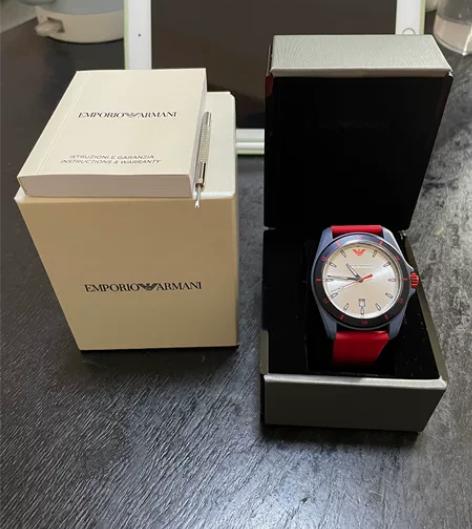 Emporio Armani休闲石英手表，...