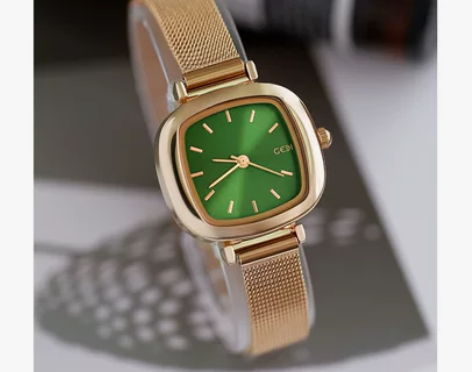 韩版小众女简约气质ins学生小表盘细带小巧...