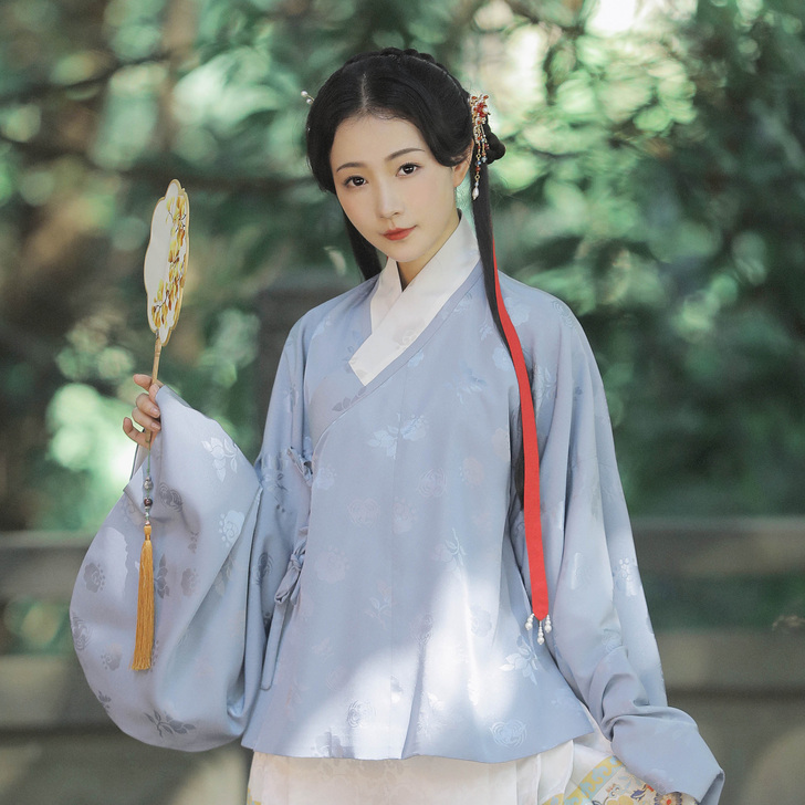 兰若庭 汉服 如意松鼠 明制 暗纹 交领 ...