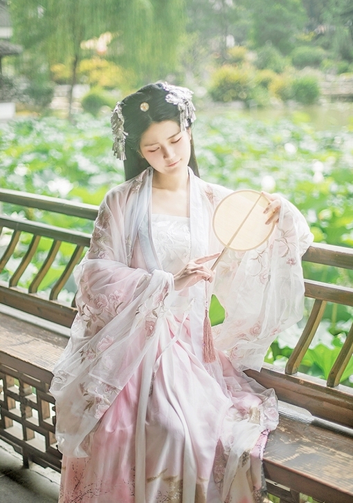 绝版衣锦江南原创设计琼花谣齐腰对襟绣花印花...