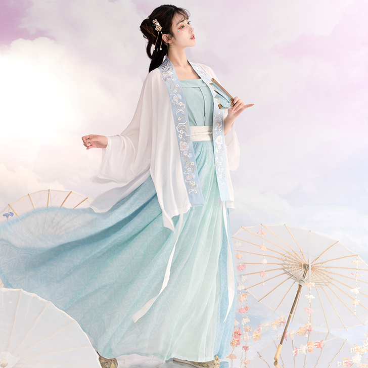 东月棠沐晴宋制汉服女夏季复古套装仙气正品原...