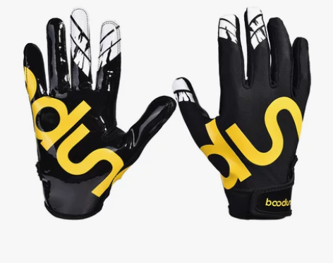 橄榄球手套接球户外健身长指透气全掌硅胶防滑...