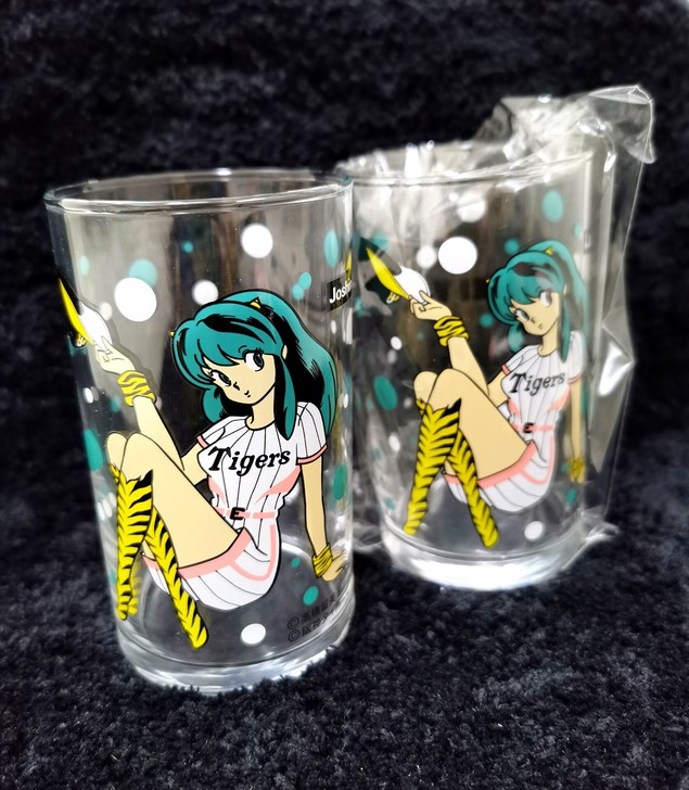福星小子拉姆玻璃杯全新日本阪神队拉姆杯子
