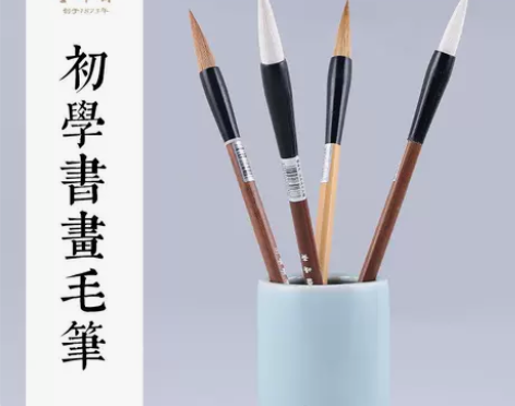 雪峰斋毛笔小学生欧楷入门兼毫书法练字套装G...