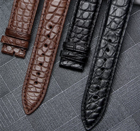 日本精工5号原装款鳄鱼皮表带真皮男鸡尾酒水...