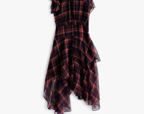 MIUCO女装2019夏季新款翻领荷叶边复...