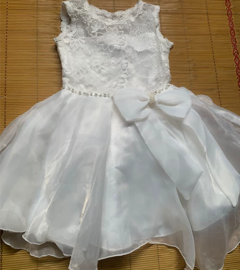 无袖网纱蓬蓬裙 100码 外面几乎全新 质...