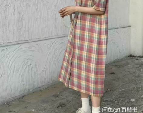 im向自制 宽松polo领连衣裙2019新...