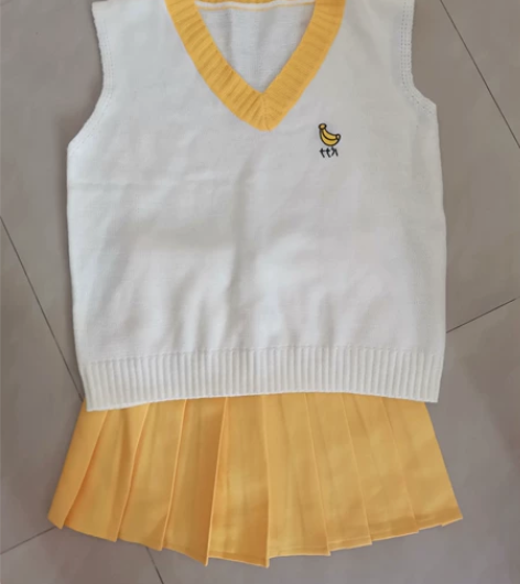 软萌可爱jk百褶裙套装 全新  一套包半邮...