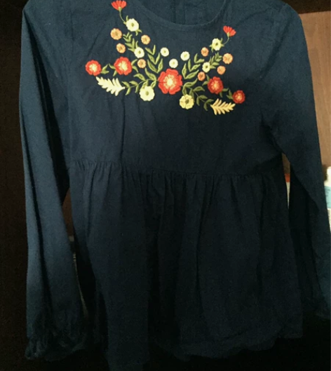 棉布女童娃娃衬衫140码数 感兴趣的话点“...